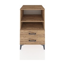 Kronos Komodin 2 Raflı 2 Çekmeceli 60x59x96 Çam-çam Çam