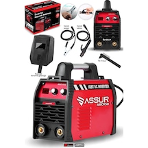Assur Profesyonel Asr953 250 Amper Dijital Göstergeli İnverter Çanta Kaynak Makinesi Kırmızı