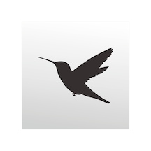 Folyo Sticker Gak Guk Kuşu 70cm Uzunluk Siyah
