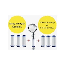 Truva Kireç Önleyici Özellikli Su Tasarruflu 3 Akış Mod Özellikli Duş B