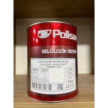 Polisan Selülozik Sistem Astar Beyaz 3 Kg Yeni Versiyon