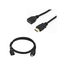 Hdmı Kablo Erkek-dişi 30 Cm Uzatma Mini Hd Recevier İçin 50 CM