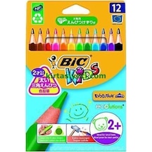 Kids Evolution Üçgen Jumbo Kuru Boya Kalemi 12 Li Kutu 3086124001632 Çok Renkli