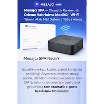 Mesajcı Spa Otomatik Randevu & Ödeme Hatırlatma Modülü Kablosuz Türkçe Arayüz