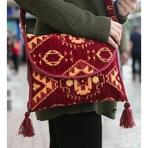 Bk Gift El Yapımı Otantik Türk Kilim Omuz Çantası -1, Günlük, Kitap, Tablet, Plaj Ve Seyahat Çantası Kobitmeyencom35836 Bk Gift