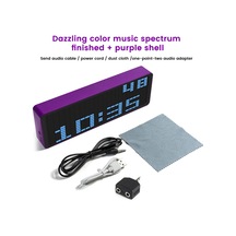 Aideepen Led Işık Stereo Müzik Spektrum Elektronik Saat - Araç Ses Seviyesi Göstergesi Vu Metreturuncu Turuncu