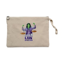 She Hulk SuperHuman Law Division Krem Clutch Cüzdan / El Çantası Krem