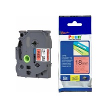 Puun Brother P-Touch TZE-441 18MM x 8m Kırmızı Üzerine Siyah Muad