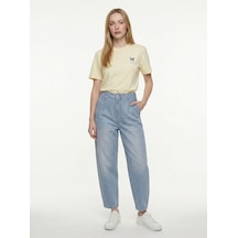 Relaxed Mom Relaxed Fit Kadın Pantolon Denim