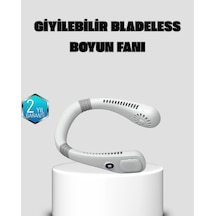Kablosuz Giyilebilir Boyun Fanı Çift Motorlu Ve 5 Kademeli Hız Kontrolü