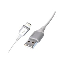 2adet X 2metre Usb A-lightning Kablo Seti, 3.1a Hızlı Şarj, Beyaz/gümüş Metal, Remorax 2ad X 2metre Beyaz