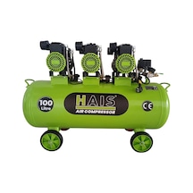 Hais 100 Litre Sessiz Yağsız Hava Kompresörü 4,5 Hp