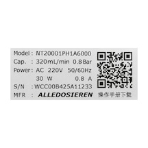 Alledosıeren Nt20001ph1a6000 Dozaj Pompası 320ml/dk 0.8bar 220v 30w