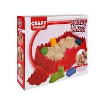 Crafy Kinetlik Oyun Kumu Macera Kalesi Seti 8 Kalıplı 1 Kg