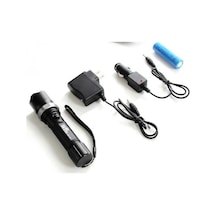 Polis El Feneri: Zoomlu + Sellektörlü + Şarjlı El Feneri 500 Metre Çok Renkli