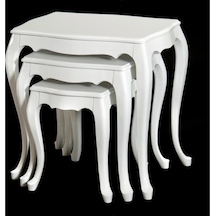 Masifart Zigon Sehpa Lake Beyaz Zgn-02