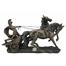 Veronese Koleksiyon Büyük Boy Savaş Arabalı Romalı Figür 64x42cm