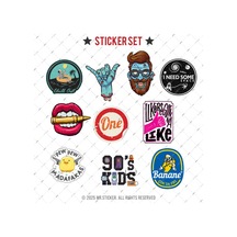 Bdls15 Küçük Boy 10lu Sticker Seti