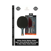 Delux Serisi Bahçe Salon Spor 1214-3218-01 Bat Vısıon 4 Star Masa Tenis Raketi
