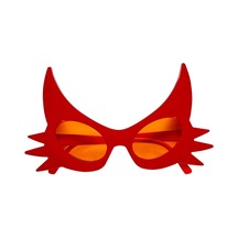 Kırmızı Renk Bıyık Tasarımlı Kedi Gözlüğü 19x11 Cm