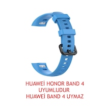 Honor Band 4 Kordon, Silicone Sport Band Mavi Mavi