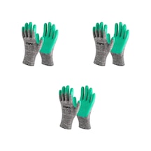 Mafel Mf-80 Camcı Yeşil Lateks İş Güvenlik Eldiven - 10/xl - 3 Çift - Paket