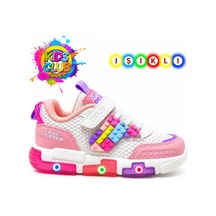 Cool Heros Işıklı Ortopedik Çocuk Spor Ayakkabı Pudra