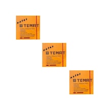 Temat 75 X 75 Mm Fosforlu Turuncu Postit - Yapışkanlı Kağıt 3'Lü