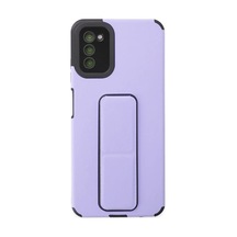 Samsung Galaxy A03s Kılıf Mega Standlı Silikon - Lila 0.2M-Çok Renkli