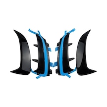 Novahub Arka Tampon Trim Dudak Spoiler Çıkartmalar Çamurluk Kanalları Yüzgeçleri Benz A Sınıfı İçin W177 Hatchback A180 A200 A220 A250 A35 2019+