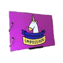 27 x 19 CM Unicorn Nothing is Impossible Kendin Yap Fotoğraf Albümü