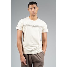 Maraton Regular Erkek Bisiklet Yaka Kil Rengi T-shirt Çok Renkli
