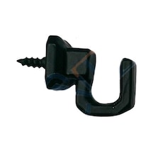 Vidalı Kanca, Askı Küçük - 15x18mm, Siyah - 1 Adet Çok Renkli