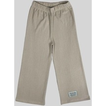 Krem Bürümcük Bol Paça Pantolon 2062-7 Krem