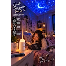 Çocuk Odası İçin Yıldızlı Gökyüzü Projeksiyon Gece Lambası Çok Renkli