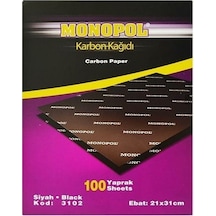 Monopol Karbon Kağıdı 100lü Siyah