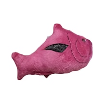 Peluş Balık Figürlü Kedi Oyuncağı Pembe