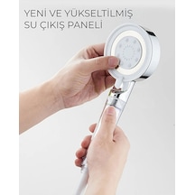 Mucit Home Spa Modlu Filtreli Duş Başlığı 5 Fonksiyonlu Duş Fiskiyesi Beyaz