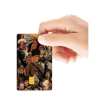 Türk Dünyası Büyükleri Temalı Parlak Kredi/banka Kart Kaplama Sticker Standart