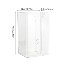 Şeffaf Duvara Monte Kağıt Mendil Dikdörtgen Duvar Kağıt Mendil Tutucu Çivi Olmadan Duvar Kutu Mendil Banyo Mutfak Için