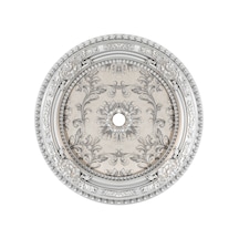 Decogold Oval 60 60 Gümüş Eskitme Saray Tavan