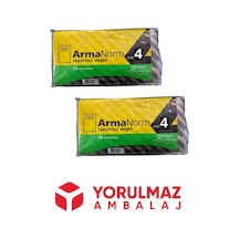 4 No 40 X 50 Naksan Çizgili Takviyeli Poşet 100 Lü Avantajlı Paket