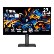 Msı Pro Max 271upx12g 26.5 3840x2160 4k Uhd 120hz 0.03 Ms Hdmı Dp Type-c Vesa Display Hdr True Black 400 Amd Freesync Premium Pro Qd-oled Monitor