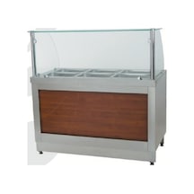Csa İnox Karacasansıcak Servis Benmarisi Doğalgazlı Tezgahlı 230x90x85/135cm