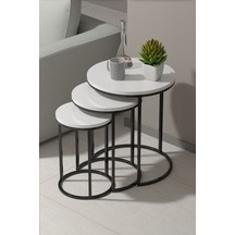 Zigon Sehpa C Lüx Beyaz Çok Renkli