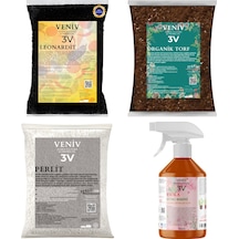 3v Bitki Bakım Yetiştirme Seti-torf 2l -leonardit 2l -perlit 2l - Viola Çiçeklendirici 500 Ml 4
