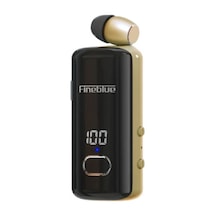 Fineblue F580 Dijital Göstergeli Makaralı Titreşimli Bluetooth Kulaklık Gold