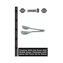 Premium Şıklık Kat İkram Aleti Mutfak Eşyası Paslanmaz Çelik Geniş Pala Pasta Servis Maşası