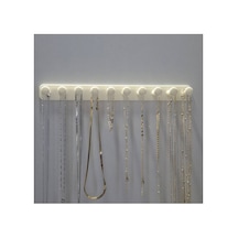 Takı Kanca Rayı Organizer Askılık 10 Bölmeli Askılık 14 Cm Beyaz - 934965922 Beyaz