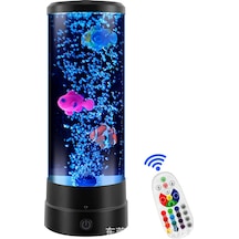 Led Baloncuk Balığı Lambası Çocuklar İçin Hediye, Masa Lambası 1 Çok Renkli